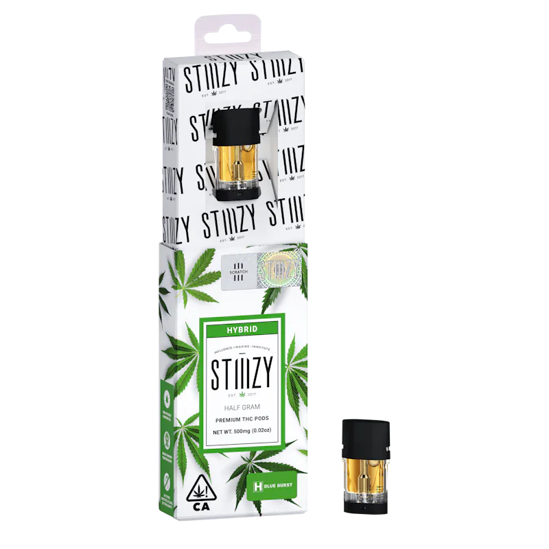 STIIIZY Vape Cartridge - BLUE BURST .5G Original THC Pod - STIIIZY, Cartridges