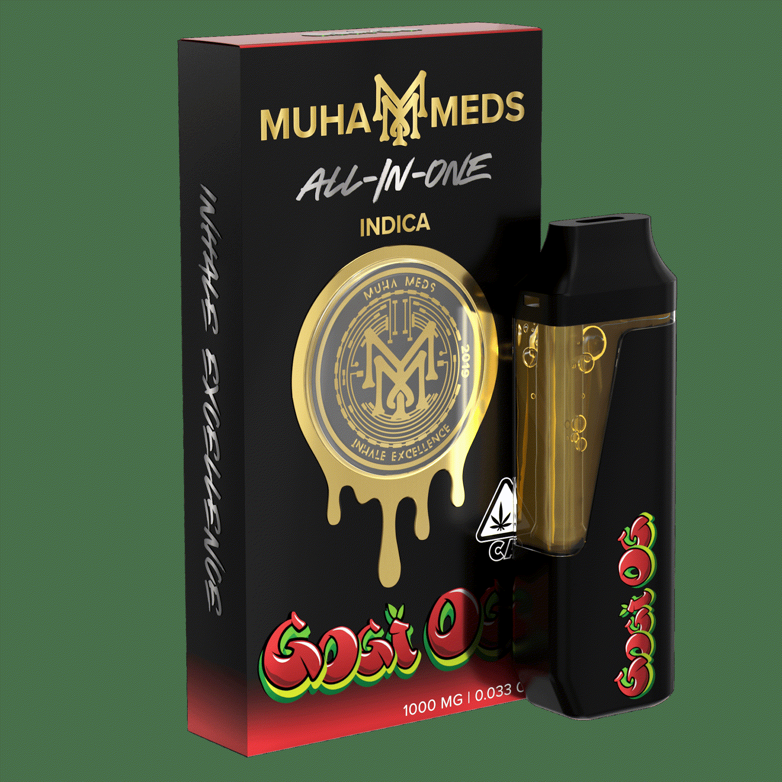 Muha Meds Goji OG 1g (Indica), Disposables