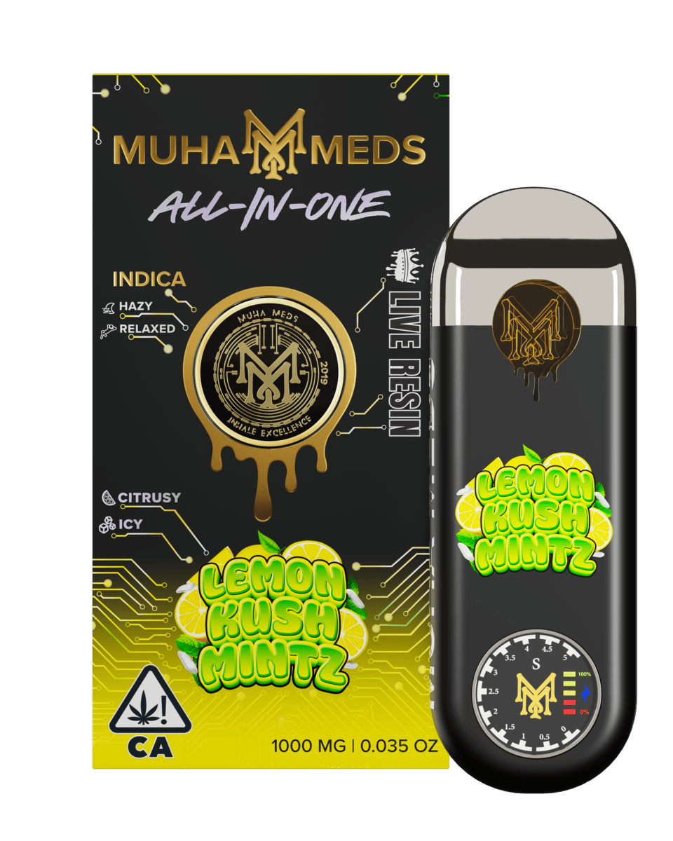 Muha Meds Lemon Kush Mintz 1g (Sativa), Disposables