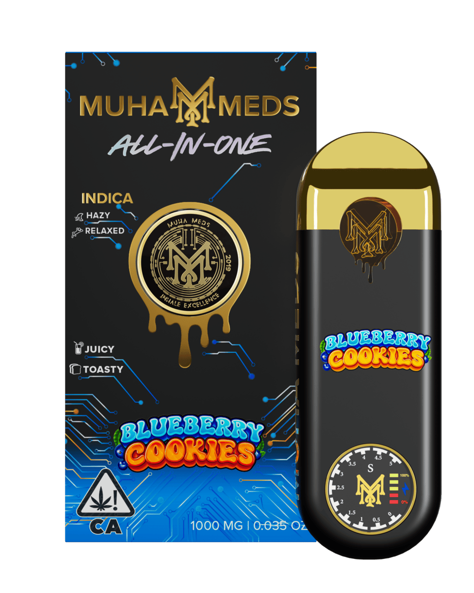 Muha Meds Blueberry Cookies 1g (Indica), Disposables