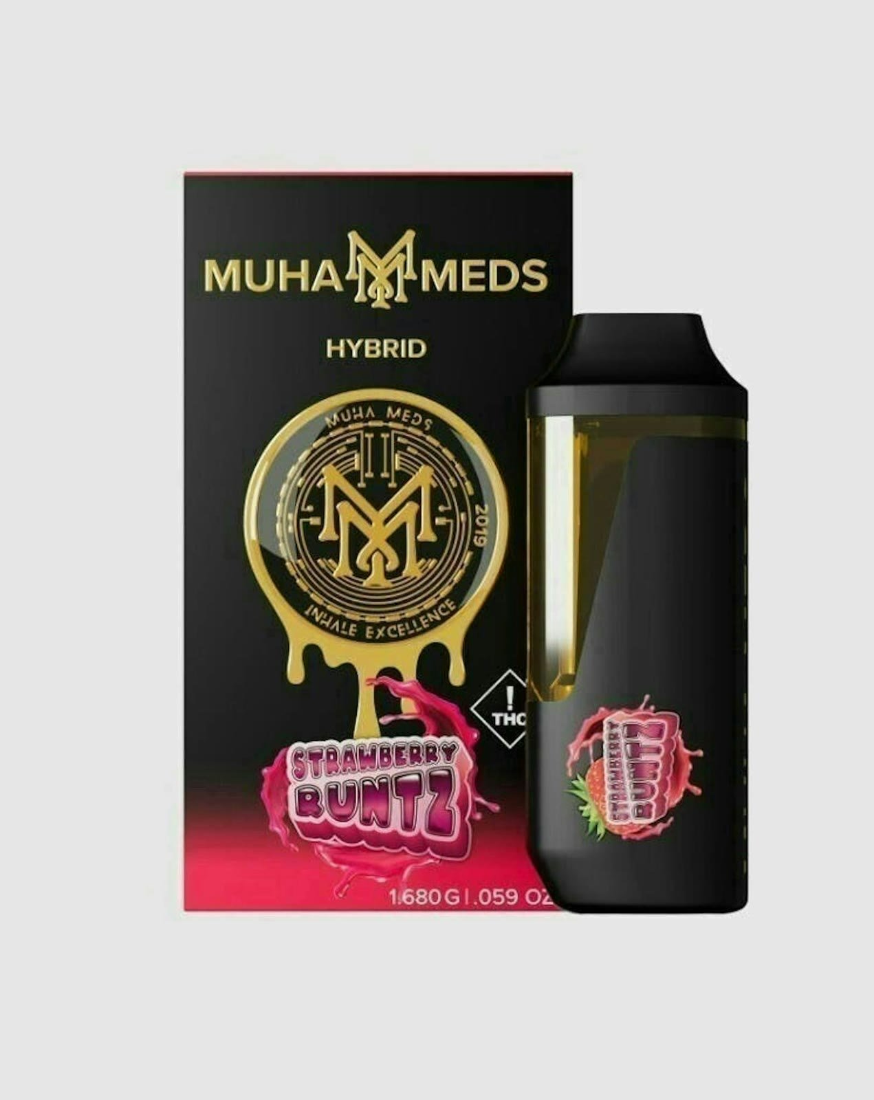 Muha Meds Strawberry Runtz 1.68g (Indica), Disposables