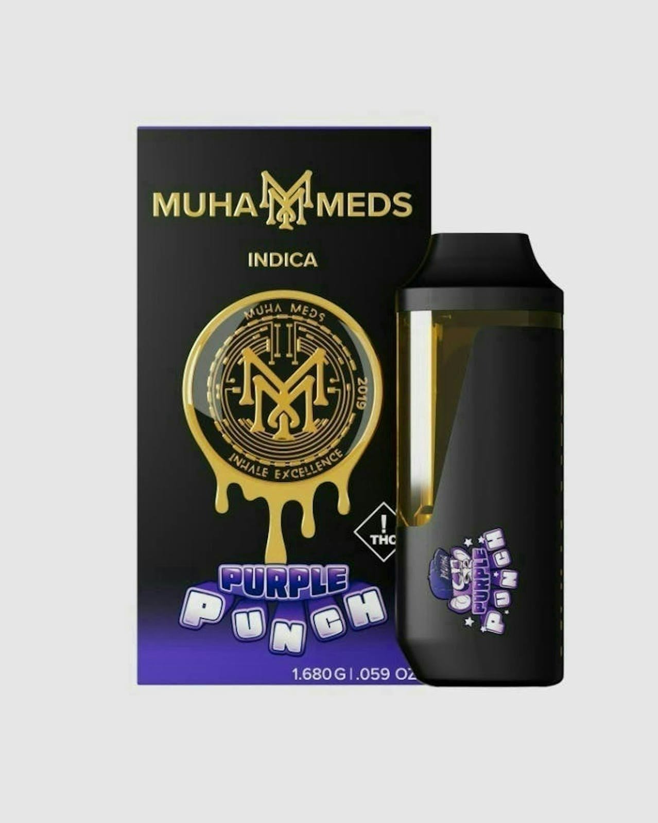 Muha Meds Purple Punch 1.68g (Indica), Disposables
