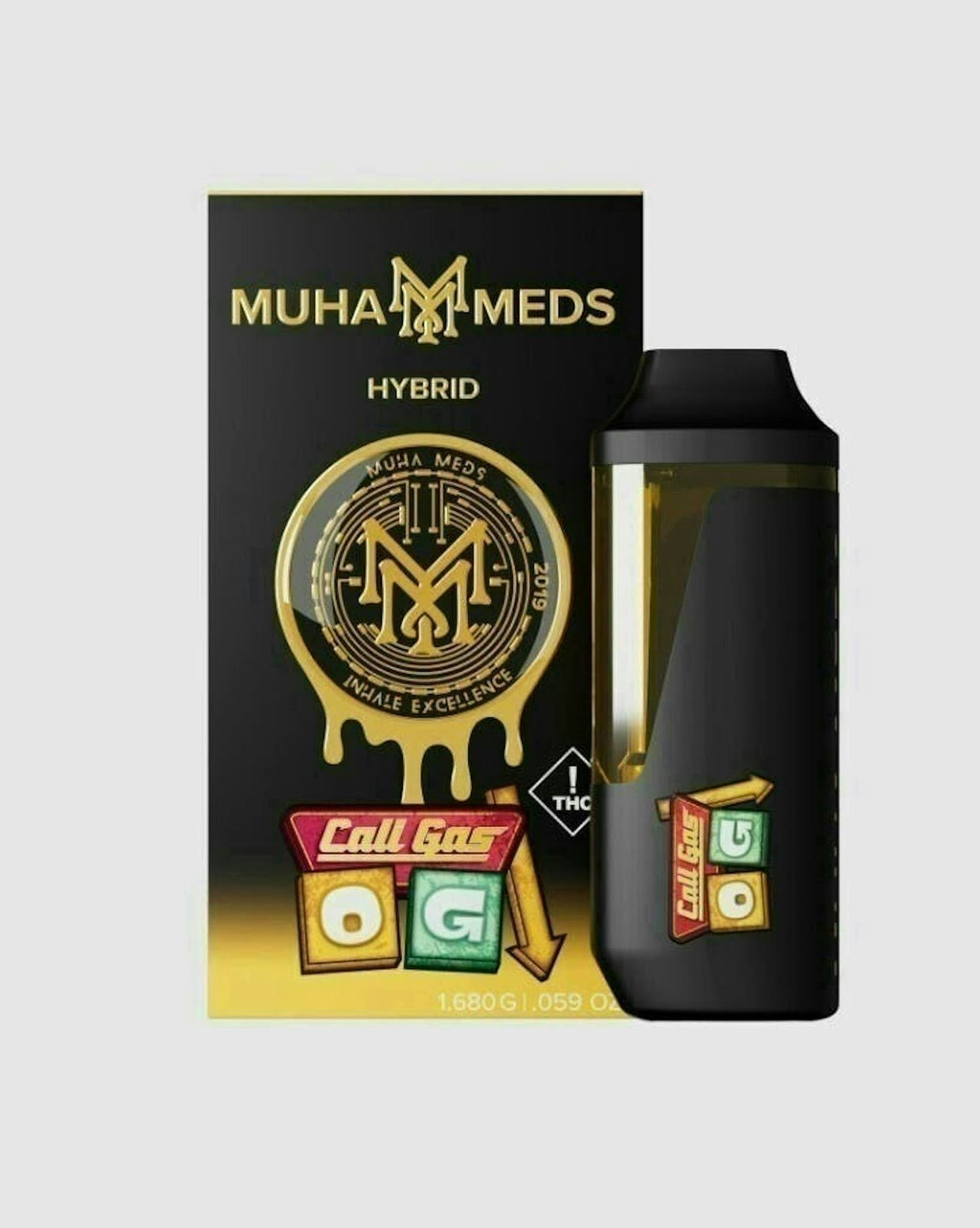 Muha Meds Cali Gas OG 1.68g (Indica), Disposables